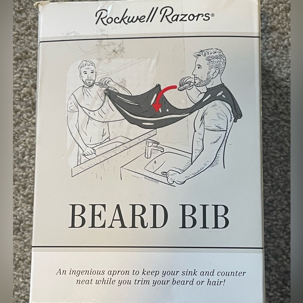 Beard Bib Grooming Apron - Black